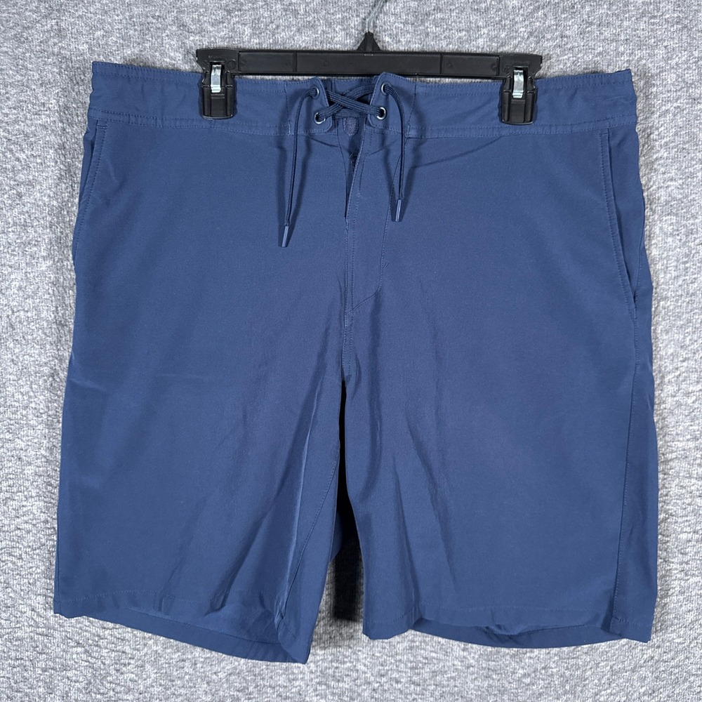 Ten Thousand Foundation Shorts Men XL Blue Training Workout Running Linerless 9"